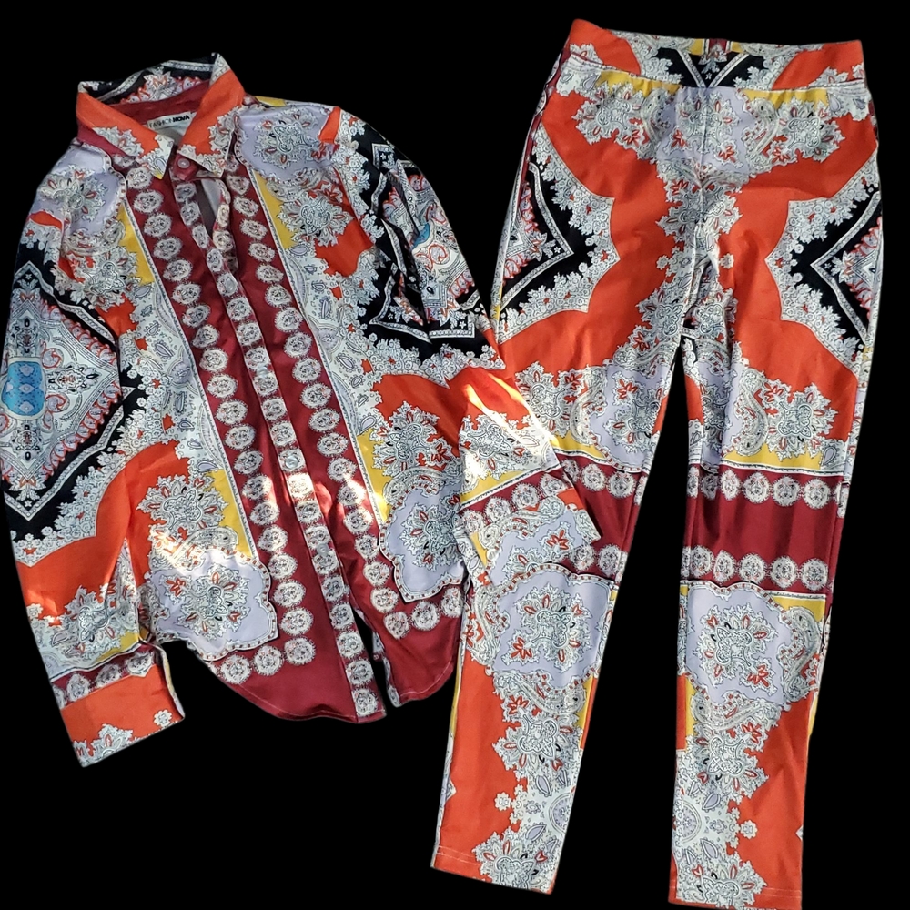 Vibrant Multicolor Women's Pants &  Set